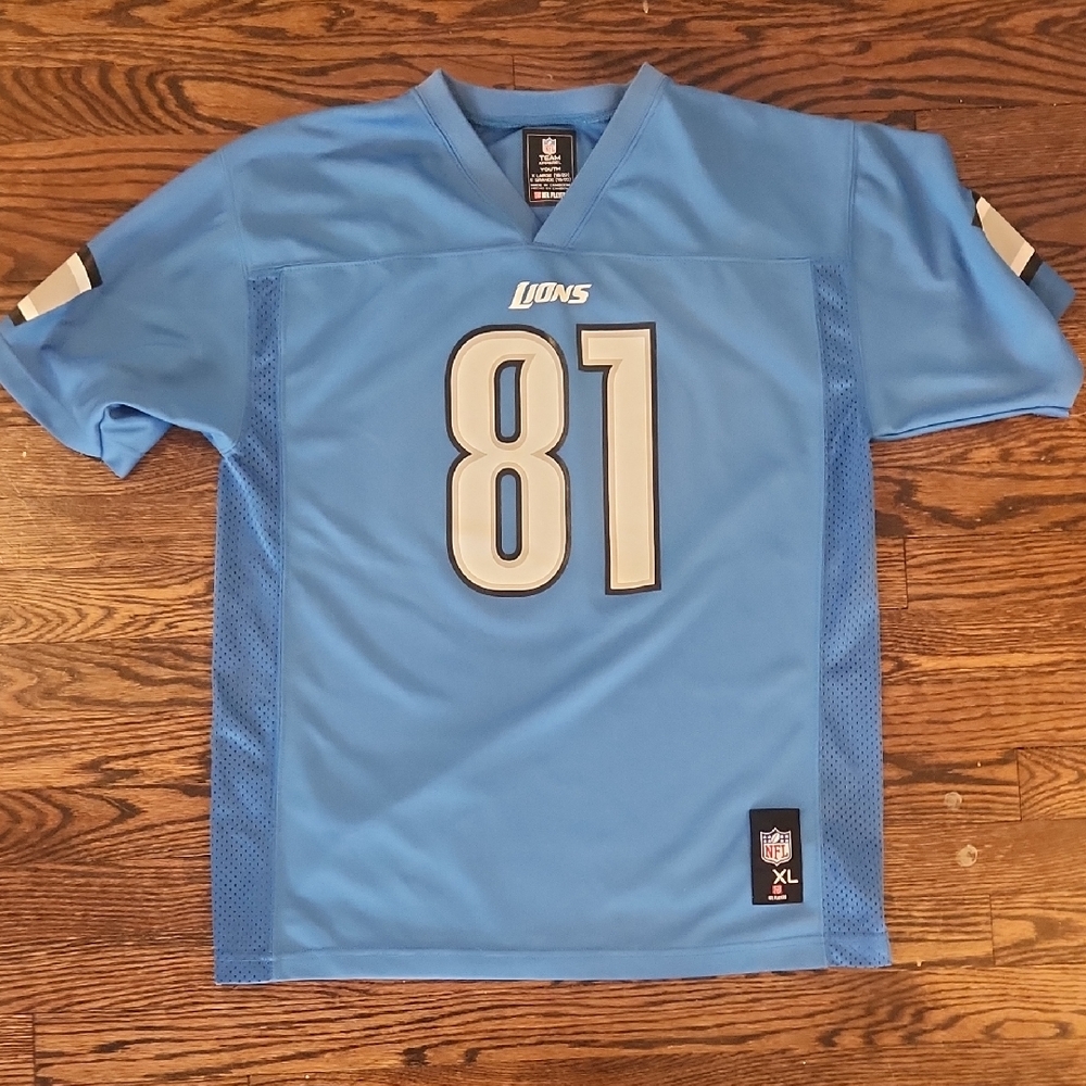 Detroit Lions Johnson 81 Jersey. YXL